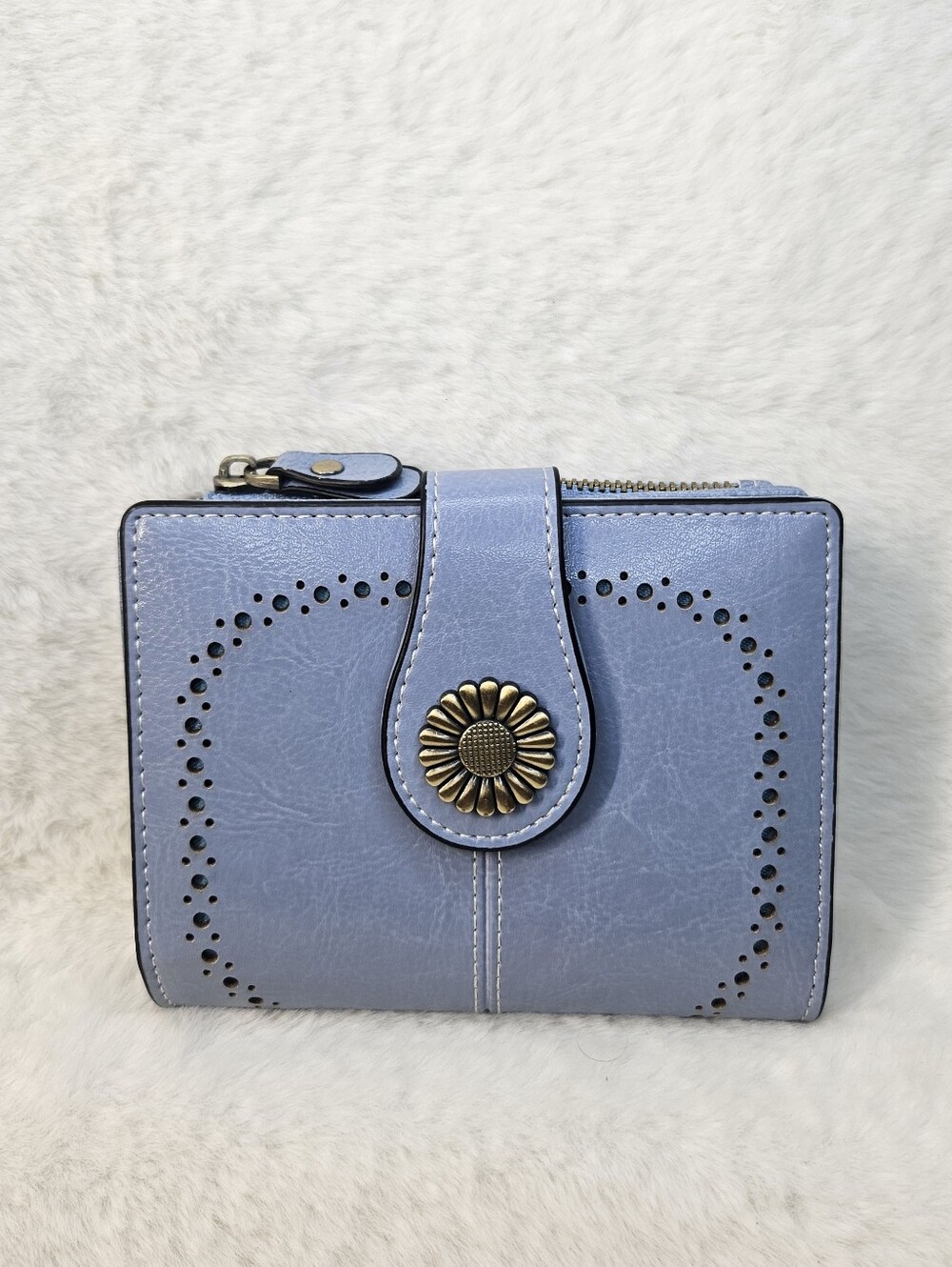 Sendefn Blue Floral-Accent Women's Wallet